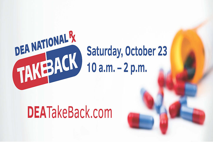 Poster for the 21st National Prescription Drug Take Back Day